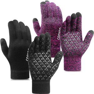 Winter Gloves for Women and Men 1/2/3 Pairs,Upgraded Touch Screen Gloves,